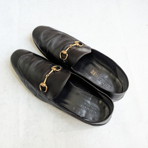 Gucci Horsebit Loafers Black Leather Men 10.5 main image 8